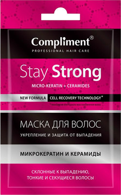 Маска для волос Compliment Stay Strong Укрепление и защита от выпадения (25мл, саше)