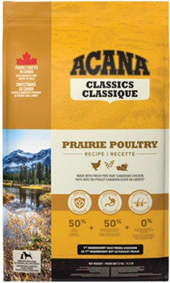 Сухой корм для собак Acana Prairie Poultry Recipe (9.7кг)