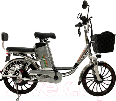 Электровелосипед Green Camel Транк 20 V8 PRO 60V 2х подвес (серебристый)