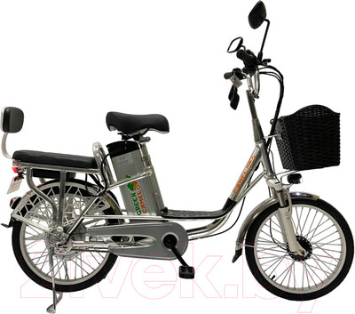 Электровелосипед Green Camel Транк 20 V8 250W 60V 10Ah редуктор (серебристый)