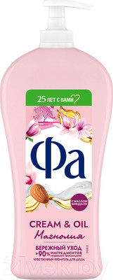 Гель для душа Фа Cream & Oil Магнолия Бережный уход (750мл)