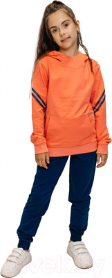 Спортивный костюм детский Isee DF55868 (р-р 30/122-128, персиковый/деним)