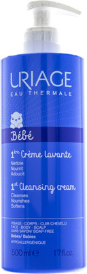 Средство для купания Uriage Lavante Крем очищающий Для детей и младенцев (500мл)