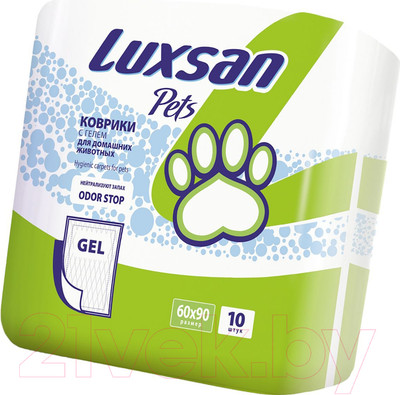 Одноразовая пеленка для животных Luxsan Premium Gel 60x90 (30шт)
