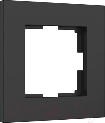 Рамка для выключателей и розеток Werkel W0012908 (черный матовый)