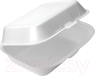 Набор одноразовых ланч-боксов Паксервис Ланч-бокс LBS-1 / 287687 (100шт, белый)