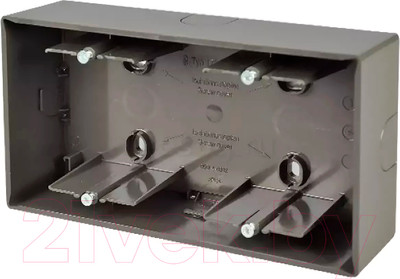 Коробка открытого монтажа ABB Basic 55 1799-0-0966 (шато-черный)