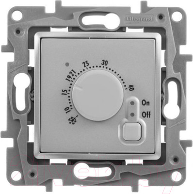 Терморегулятор для теплого пола Legrand Etika 672430 (алюминий)