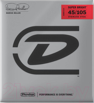 Струны для бас-гитары Dunlop Manufacturing DBMMS45105 Marcus