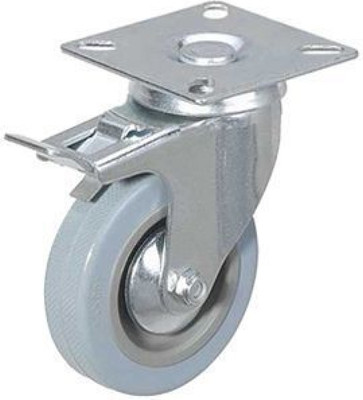 Колесо для тележки складской TOR Поворотное SCgb 93 75мм с тормозом N / 1039555