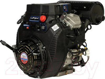 Двигатель бензиновый Lifan LF2V80F-A 4500 D25 20А (29л.с., без глушителя)