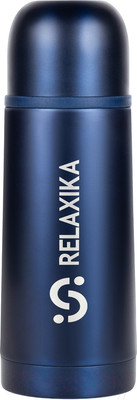 Термос для напитков Relaxika 101 (350мл, темно-синий)
