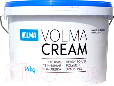 Шпатлевка готовая Волма Крем (16кг)