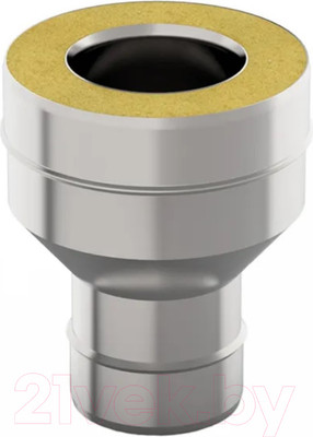 Переходник для дымохода UMKPRO Т/М-М ф 130х200 AISI 439/439 1.0мм/0.5мм тип-2