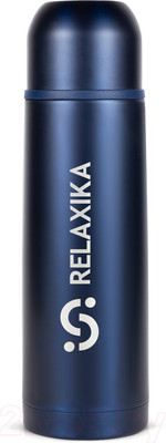 Термос для напитков Relaxika 101 (750мл, темно-синий)