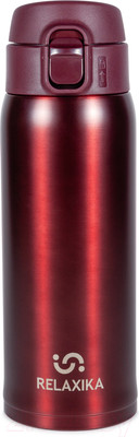 Термокружка Relaxika 701 (480мл, бордовый)