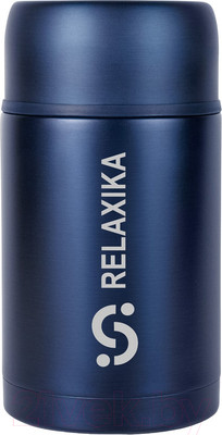 Термос для еды Relaxika 301 (1л, темно-синий)