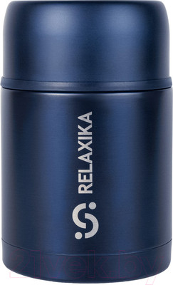 Термос для еды Relaxika 301 (700мл, темно-синий)