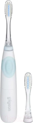 Детская электрическая зубная щетка Pigeon Electric Finishing Toothbrush для детей от 12 мес / 79244 (2 насадки)