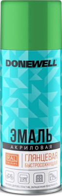 Эмаль Donewell RAL 6024 Универсальная акриловая DW-A6024 (520мл, светло-зеленый глянец)