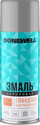 Эмаль Donewell RAL 7040 Универсальная акриловая DW-A7040 (520мл, серый глянец)