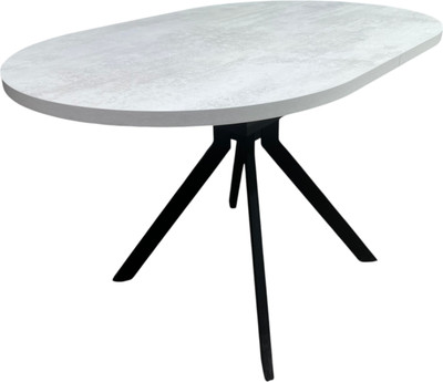 Обеденный стол Васанти Плюс Дорн-1 120-160x80 (хромикс белый/черный)