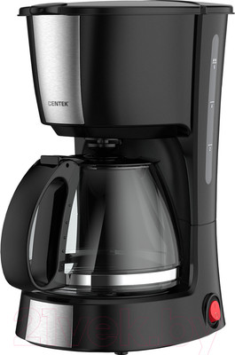 Капельная кофеварка Centek CT-1149 (черный/сталь)