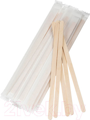 Набор размешивателей Паксервис Деревянный 140мм / 286152 (500шт)