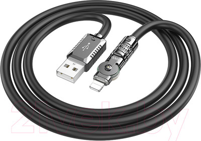 Кабель Hoco U118 iPhone (1.2м, черный)