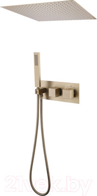 Душевая система со смесителем Abber Daheim AF8255G (золото матовое)
