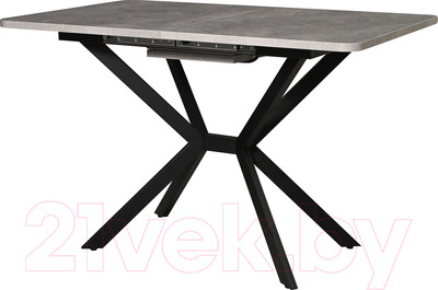 Обеденный стол Мир стульев Саен 28 (каспий срез камня/черный муар)