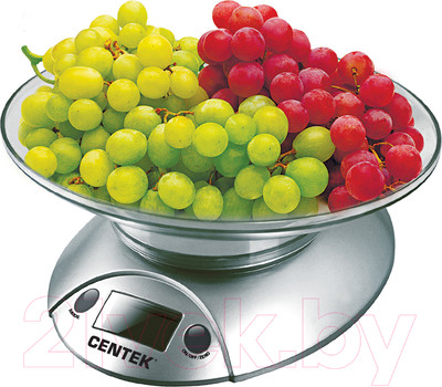 Кухонные весы Centek CT-2451 (серебро/черный)