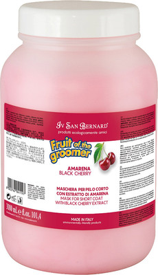 Маска для животных Iv San Bernard Fruit of the Groomer Black Cherry для короткой шерсти (3л)