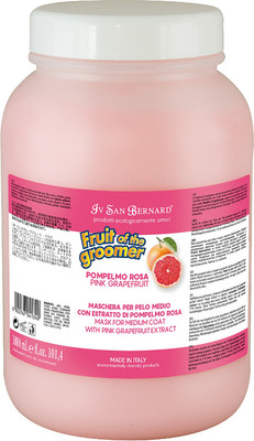 Маска для животных Iv San Bernard Fruit of the Groomer Pink для средней шерсти (3л)