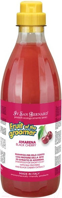 Шампунь для животных Iv San Bernard Fruit Of The Groomer Black Cherry для короткой шерсти (1л)
