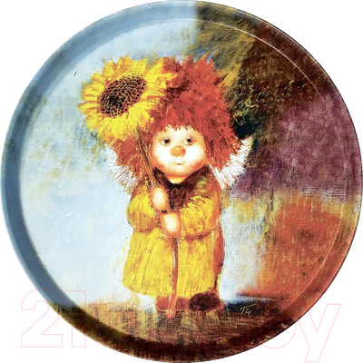 Поднос GALA Вася с подсолнухом / PD057