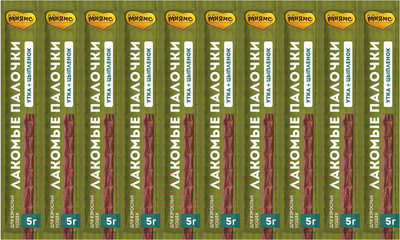 Лакомство для кошек Мнямс Лакомые палочки из цыпленка и утки / 175079 (10x5г)