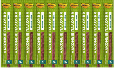 Лакомство для кошек Мнямс Лакомые палочки с уткой и кроликом / 175055 (10x5г)