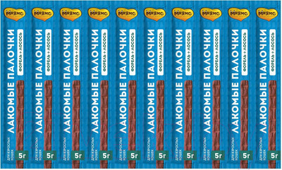 Лакомство для кошек Мнямс Лакомые палочки с форелью и лососем / 175048 (10x5г)