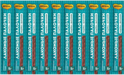 Лакомство для кошек Мнямс Лакомые палочки стерилиз-х из индейки и цыпленка /175093 (10x5г)