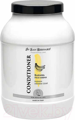 Кондиционер для животных Iv San Bernard Traditional Line Banana для средней шерсти / BALB3000 (3л)