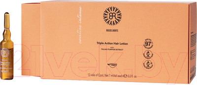 Лосьон для волос Bulbs&Roots Тонизирующий тройного действия с экстрактом тыквы (12x7мл)