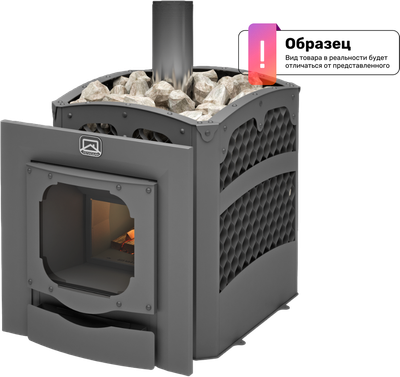 Печь-каменка Теплодар Былина-24Ч Панорама 1.2 (без дверцы)