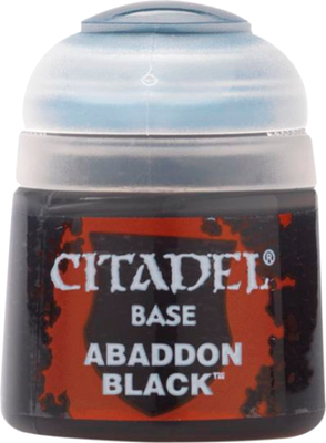 Краска для моделей Citadel Base. Abaddon Black / 21-25 (12мл)