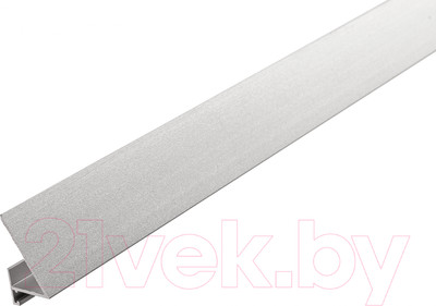 Микроплинтус Русский Профиль 16-25мм угловой  2.4м (серебро матовое)