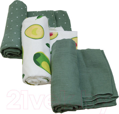 Набор пеленок детских Bambola 248 (сосна/авокадо)