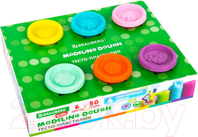 Набор для лепки Brauberg Kids / 106719 (6цв)