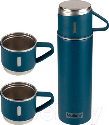 Термос для напитков Mallony Festa с кружками / 106055