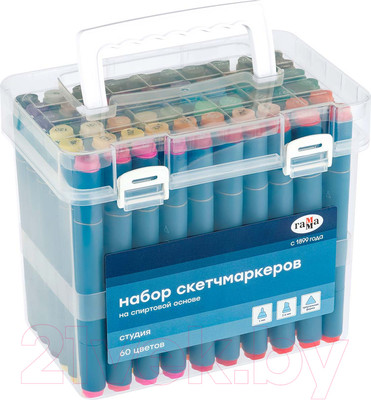 Набор маркеров ГАММА Студия / 1204P_60 (60цв)