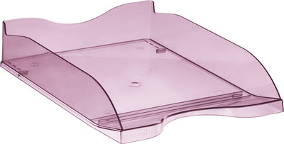 Лоток для бумаг Стамм Тропик / ЛТГ-31250 (тонированный розовый)